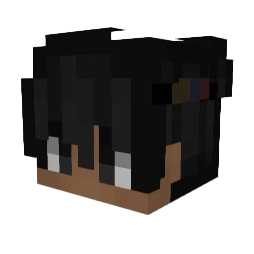 jesteridk Minecraft avatar head, 3D render