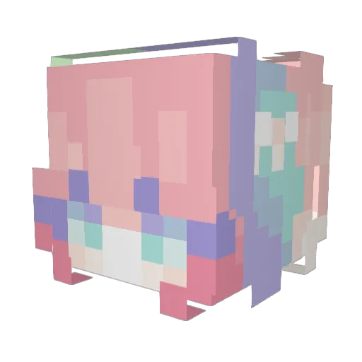 jesterjammies Minecraft avatar head, 3D render
