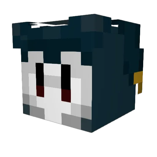 jesterking Minecraft avatar head, 3D render