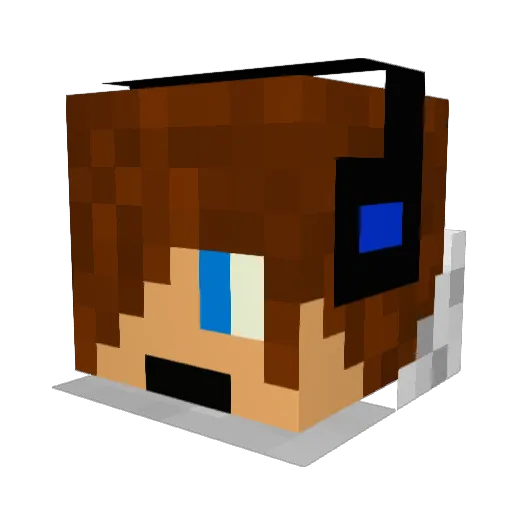 jesuper1 Minecraft avatar head, 3D render