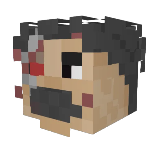 jesus5000 Minecraft avatar head, 3D render