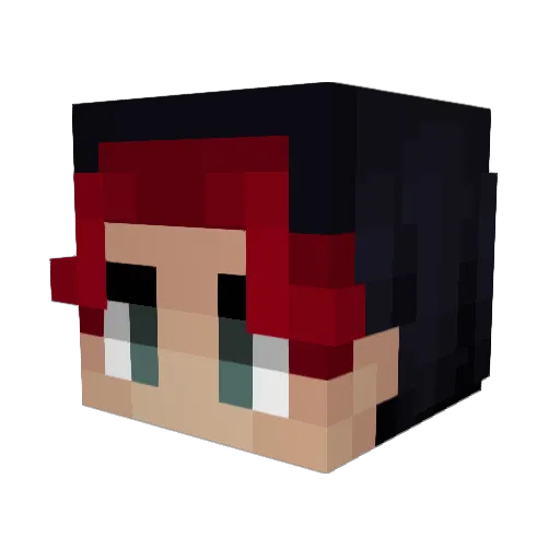 jesusVZ Minecraft avatar head, 3D render