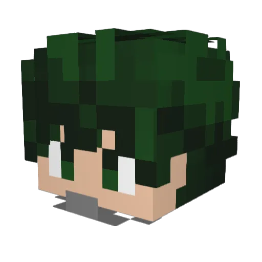 jesusafco Minecraft avatar head, 3D render