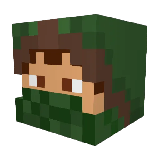 jesusfreak69 Minecraft avatar head, 3D render