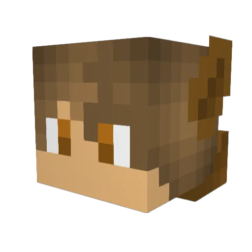 jesustaketheweel Minecraft avatar head, 3D render
