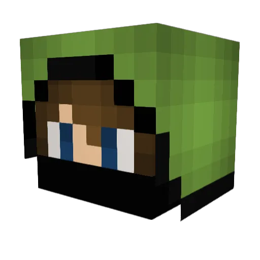 jet1208 Minecraft avatar head, 3D render