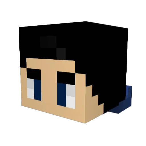 jetace111 Minecraft avatar head, 3D render