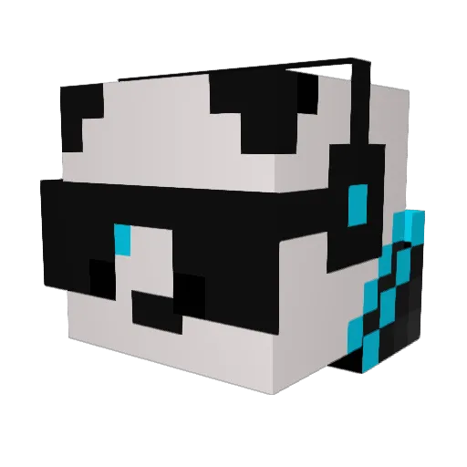 jetdeath Minecraft avatar head, 3D render