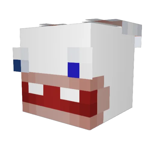 jeteEz_ Minecraft avatar head, 3D render