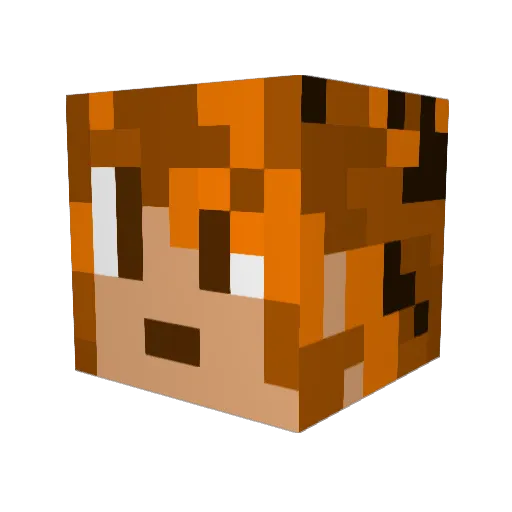 jetfire99999 Minecraft avatar head, 3D render