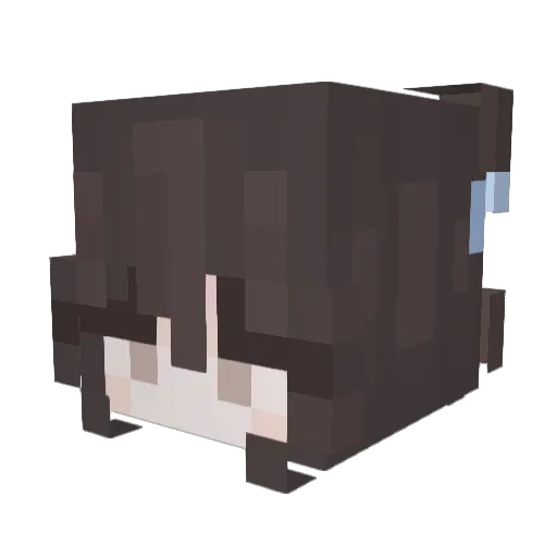 jetfrosted Minecraft avatar head, 3D render