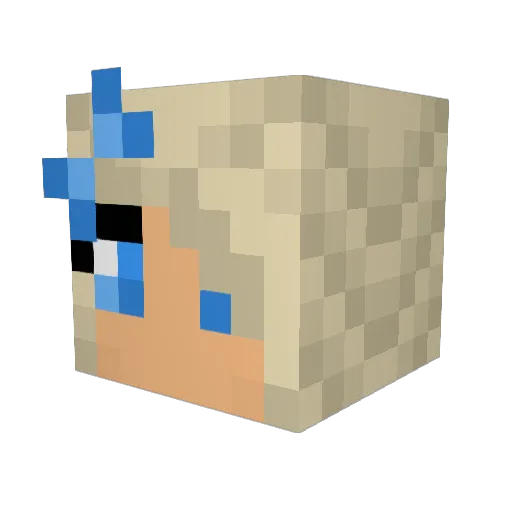 jetfusion2003 Minecraft avatar head, 3D render