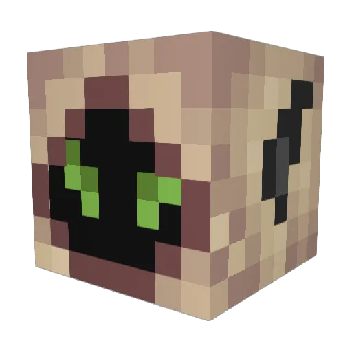 jetha Minecraft avatar head, 3D render