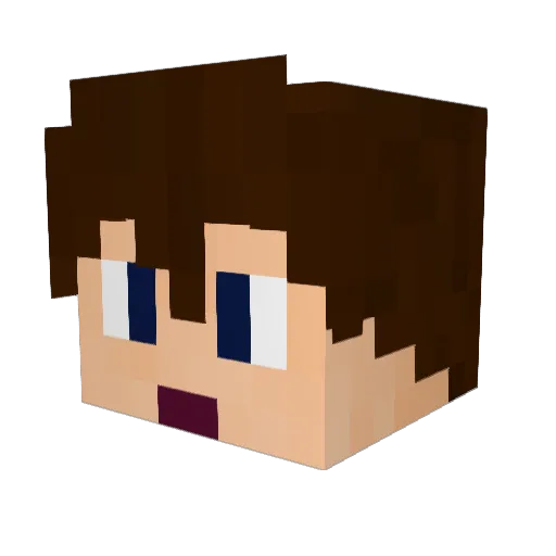 jethro047 Minecraft avatar head, 3D render