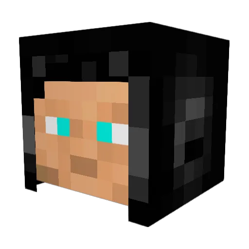 jetlag32 Minecraft avatar head, 3D render