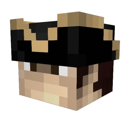 jetpoweredtrike Minecraft avatar head, 3D render