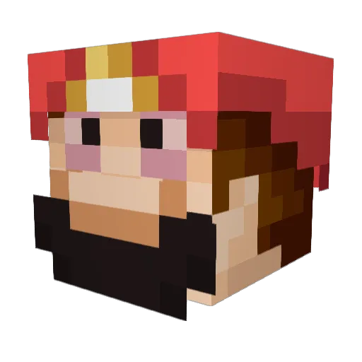 jetski22809 Minecraft avatar head, 3D render