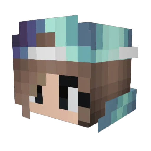 jetteblvck Minecraft avatar head, 3D render