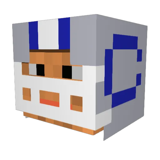 jettiger Minecraft avatar head, 3D render