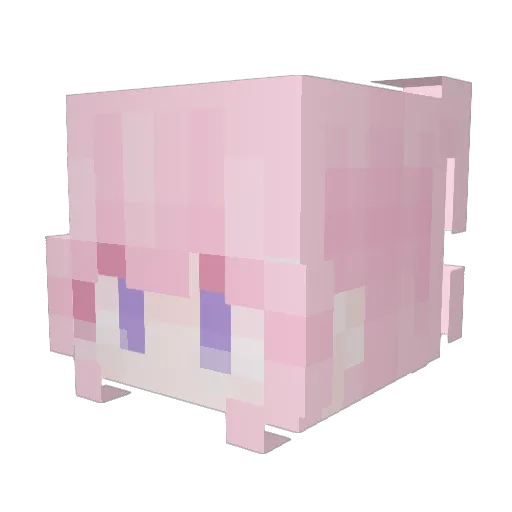jeunjoo Minecraft avatar head, 3D render
