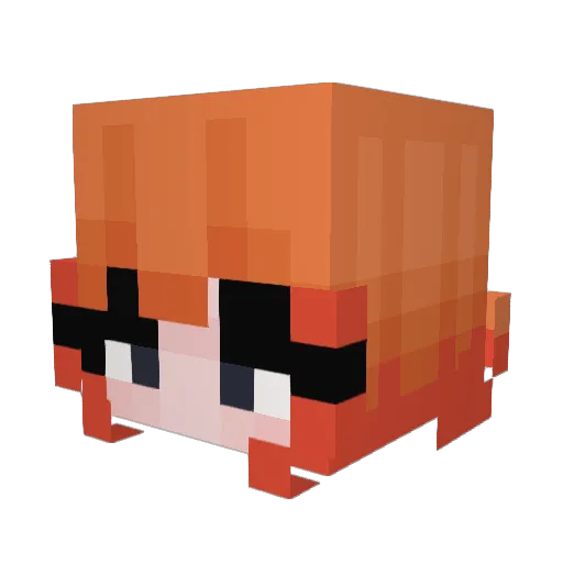 jewelrybonney Minecraft avatar head, 3D render