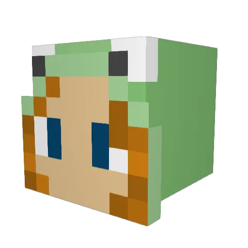 jewelsrules101 Minecraft avatar head, 3D render