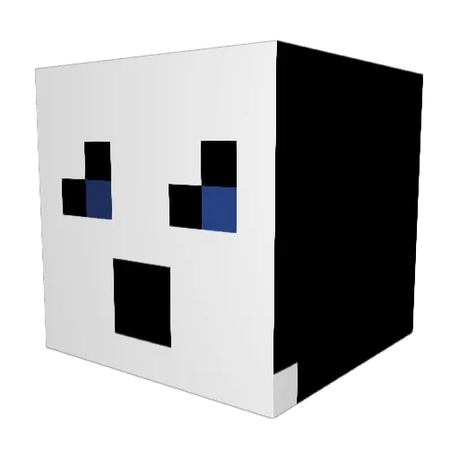 jewelty Minecraft avatar head, 3D render