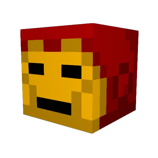 jewgasm Minecraft avatar head, 3D render