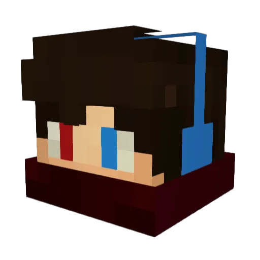 jewo Minecraft avatar head, 3D render