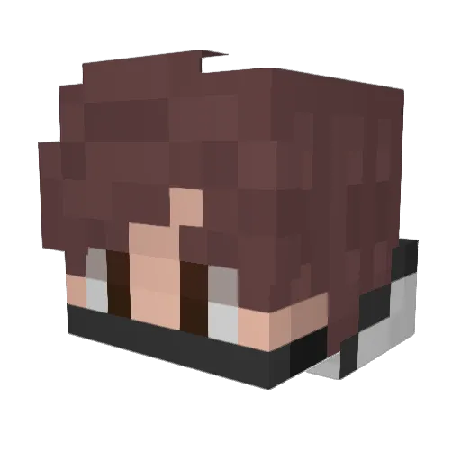 jexamy Minecraft avatar head, 3D render