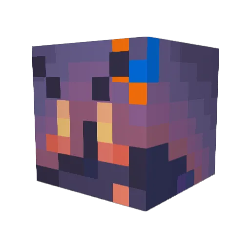 jexnny Minecraft avatar head, 3D render