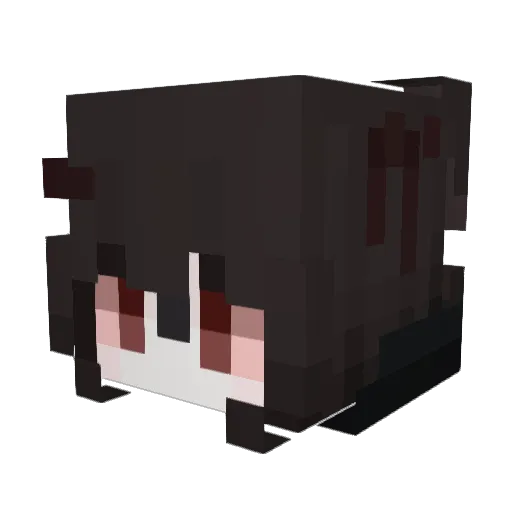 jexuni Minecraft avatar head, 3D render