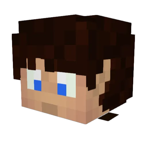 jezak Minecraft avatar head, 3D render