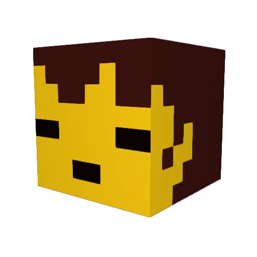 jezi_123 Minecraft avatar head, 3D render