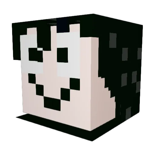 jezost Minecraft avatar head, 3D render