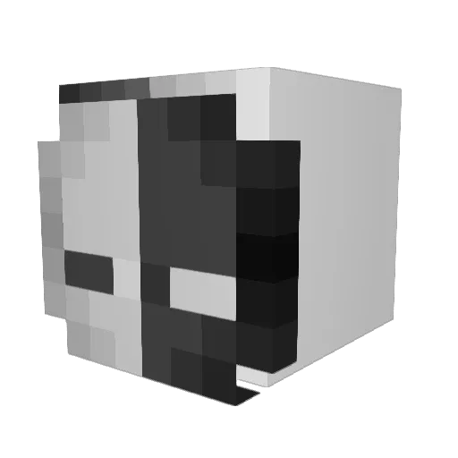 jezx1iMC Minecraft avatar head, 3D render