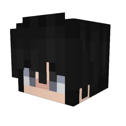 jfaf Minecraft avatar head, 3D render