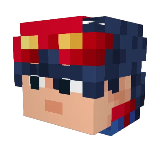 jfalconer5 Minecraft avatar head, 3D render