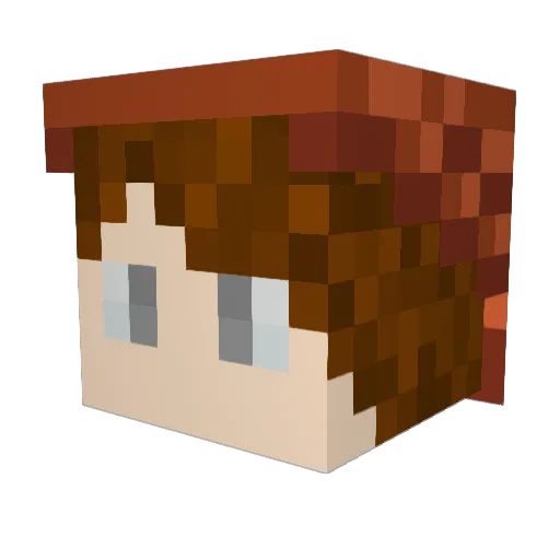 jfencer Minecraft avatar head, 3D render
