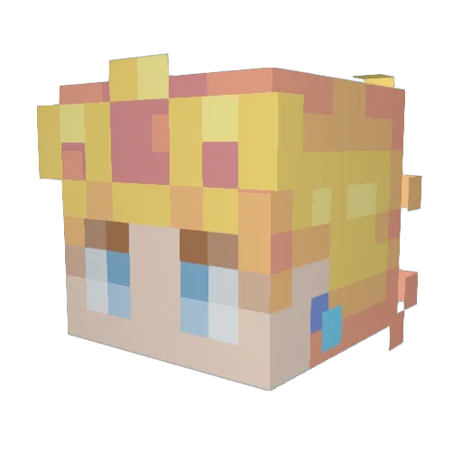 jfh666 Minecraft avatar head, 3D render