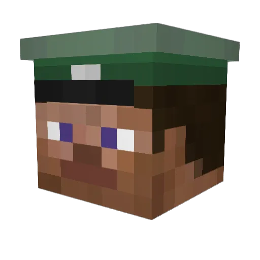 jfine10 Minecraft avatar head, 3D render