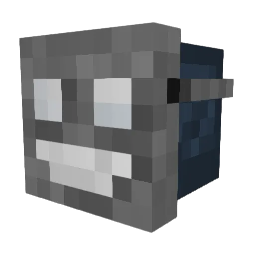 jfk012 Minecraft avatar head, 3D render