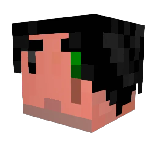 jfontain Minecraft avatar head, 3D render