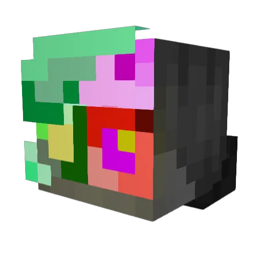 jfpg Minecraft avatar head, 3D render