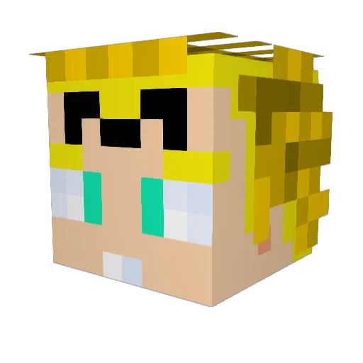 jfplayz Minecraft avatar head, 3D render