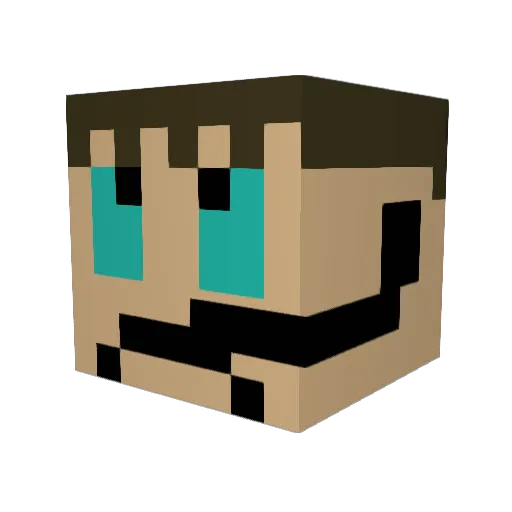 jfreddy884 Minecraft avatar head, 3D render