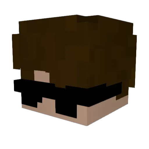 jfrxxn Minecraft avatar head, 3D render