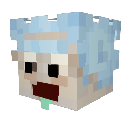 jfwar Minecraft avatar head, 3D render