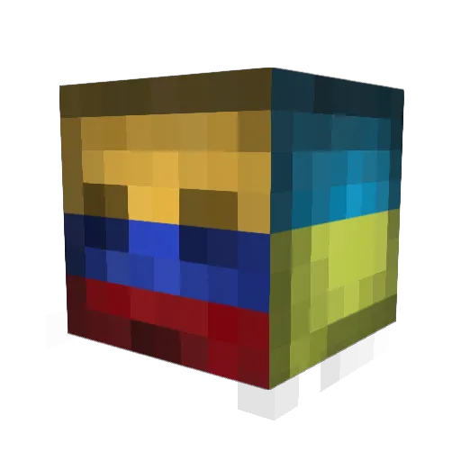 jg89505 Minecraft avatar head, 3D render