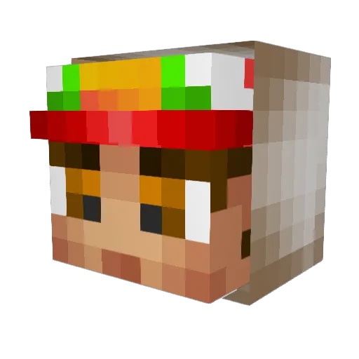 jgambyy Minecraft avatar head, 3D render